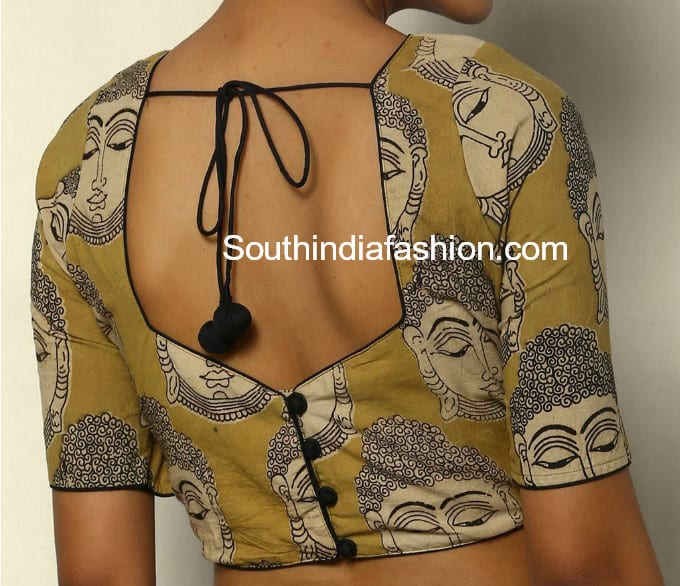 Stylish Simple Blouse Back Neck Designs Catalogue