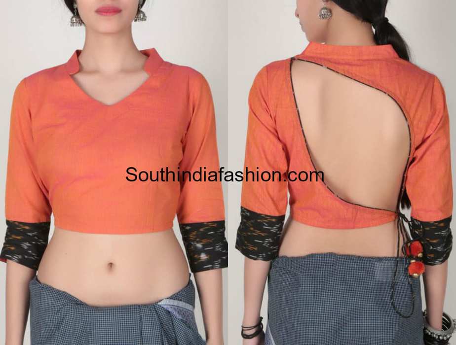 Fish Cut Blouse Hands Images