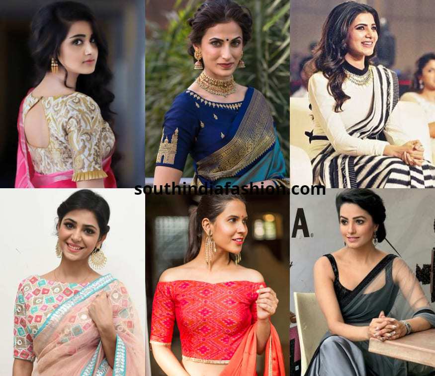 Ongebruikt 30 Latest Saree Blouse Patterns For 2018 | Saree Jacket Designs KB-08