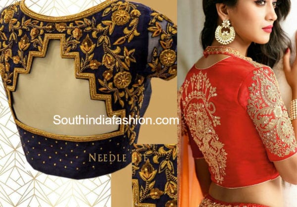 heavy work blouse for weddings