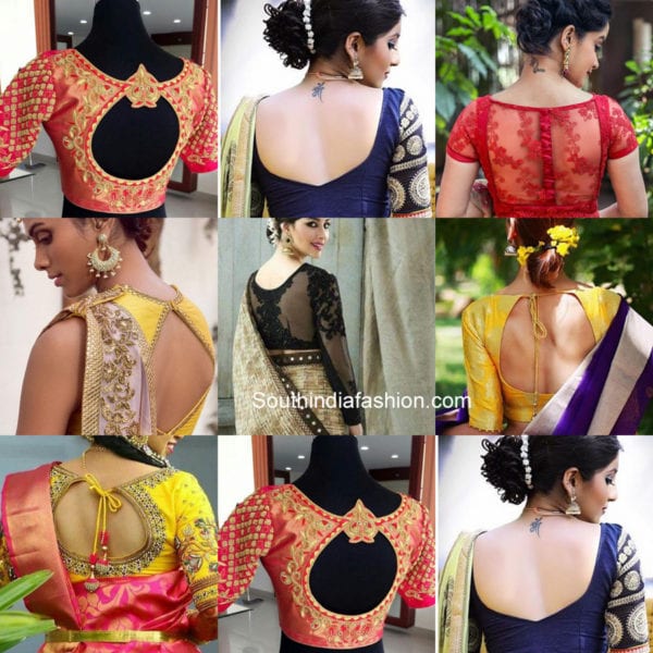 Blouse Back Neck Designs 2018