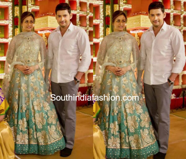 Namrata shirodkar in tarun tahilaini anarkali at chukkapalli wedding