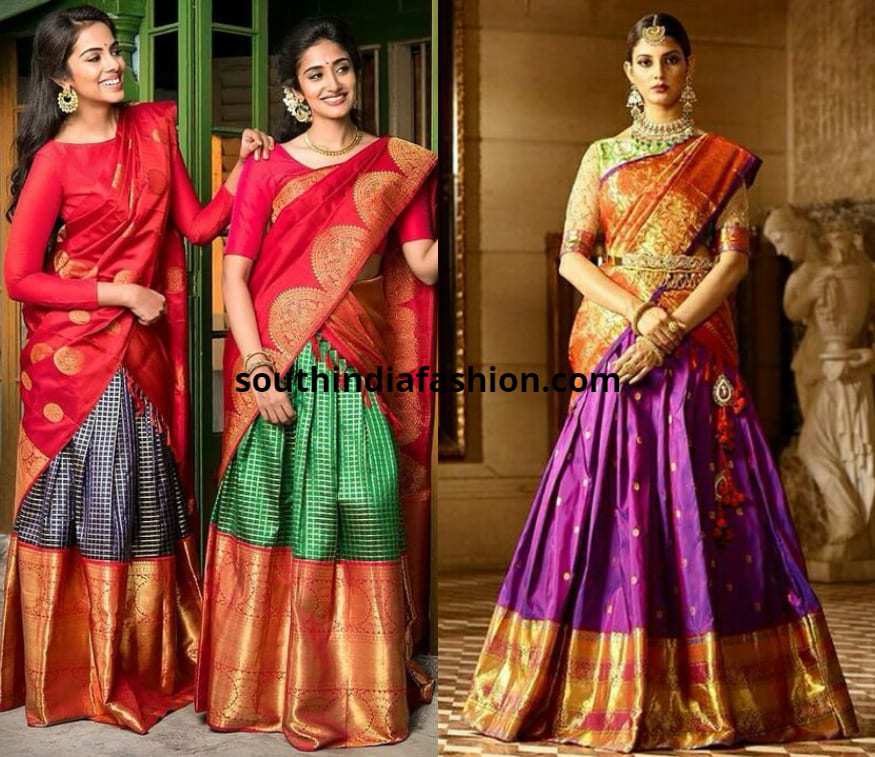 Traditional Pattu Half Sarees For 18 Weddings And How To Rock Them Traditional Pattu Half Sarees For 18 Weddings And How To Rock Them