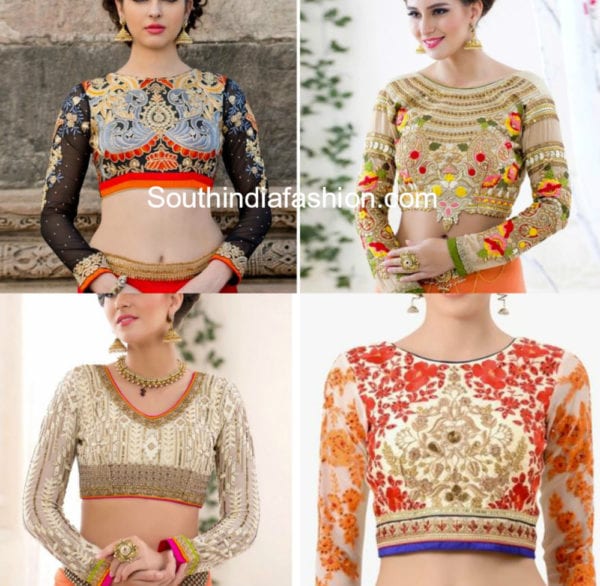 designer saree blouses online