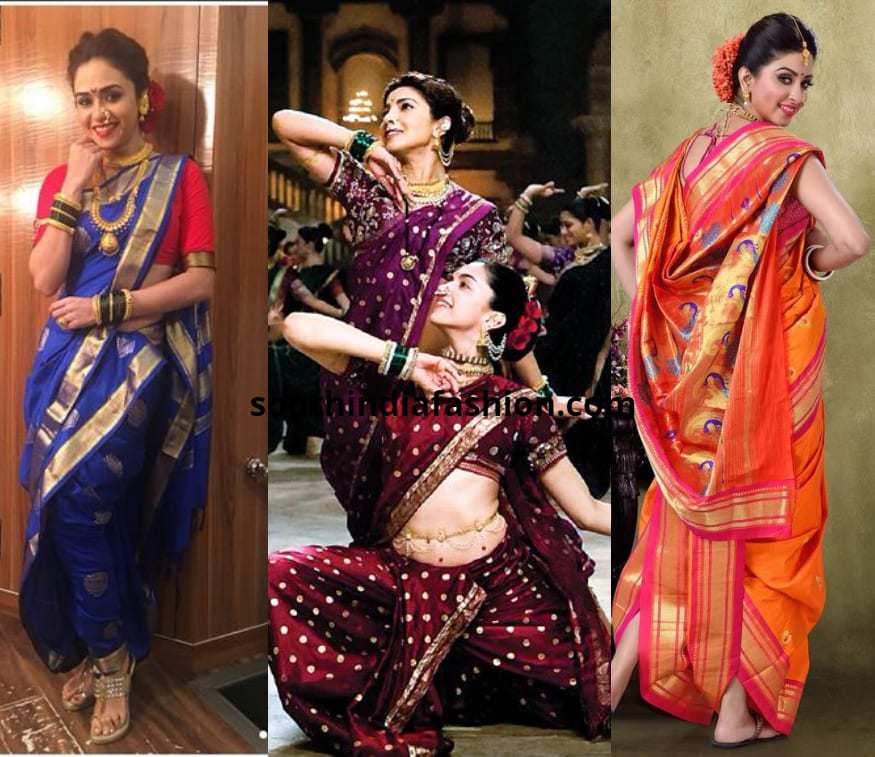 Maharastrian Style Saree Drape