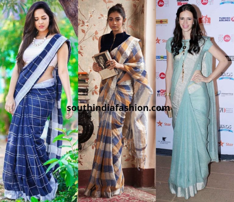 modern saree draping styles 2018