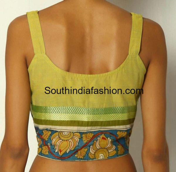 Blouse Back Neck Designs For Cotton Saree Blouses