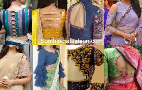 latest trendy saree blouse designs 2018