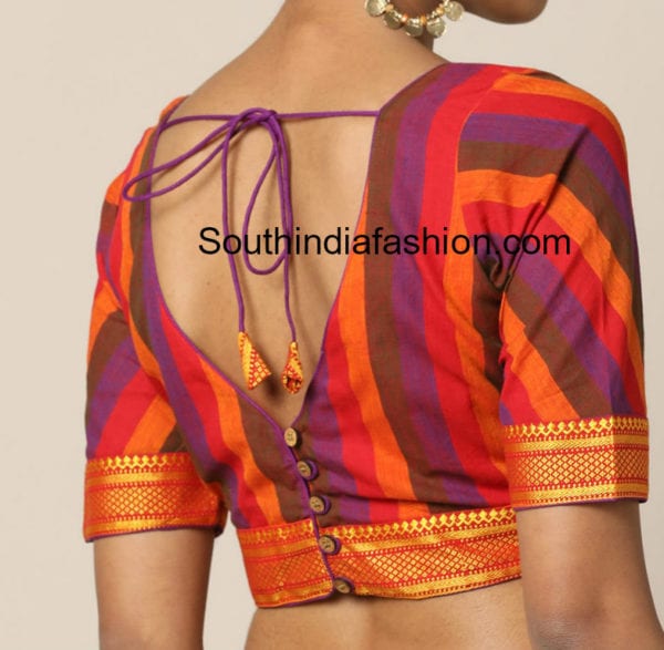 cotton blouse neck designs