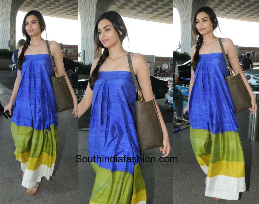 Diana Penty in Payal Khandwala at the airport