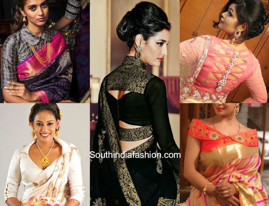 Trendy Blouse Patterns For Silk Sarees | Silk Saree Blouse Catalogue