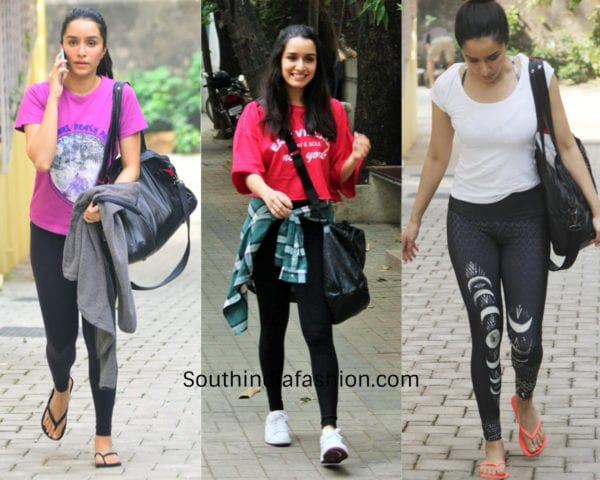 shraddha kapoor gym workout clothes