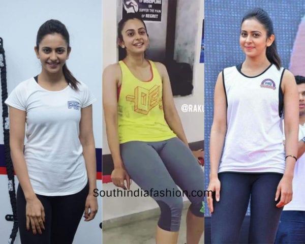 rakul preet singh gym outfits