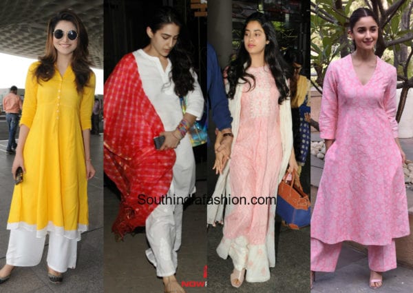 actresses in simple salwar suits