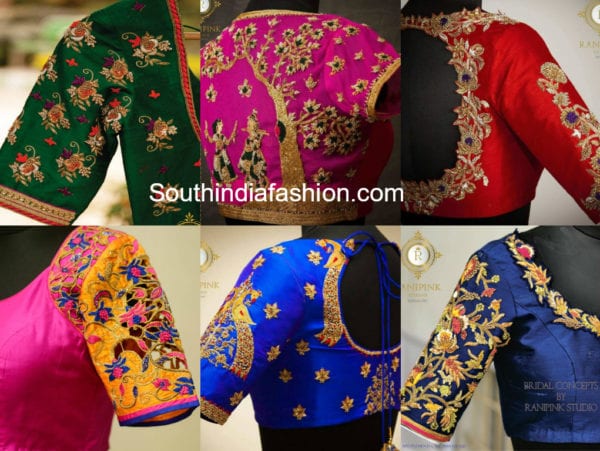 bridal blouses by Ranipink studio bangaloire