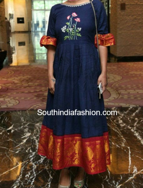 recycle old sarees to kurti