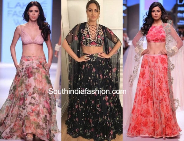 convert old chiffon saree into lehenga