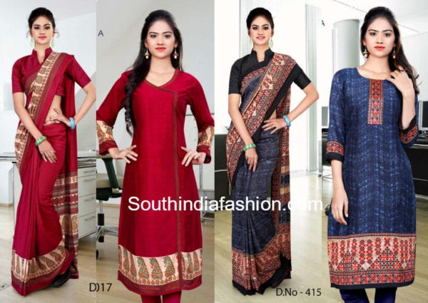  salwar suits made from sarees