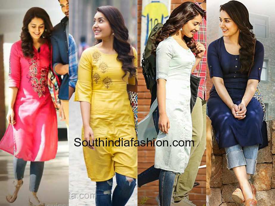 raashi khanna kurtis tholiprema movie