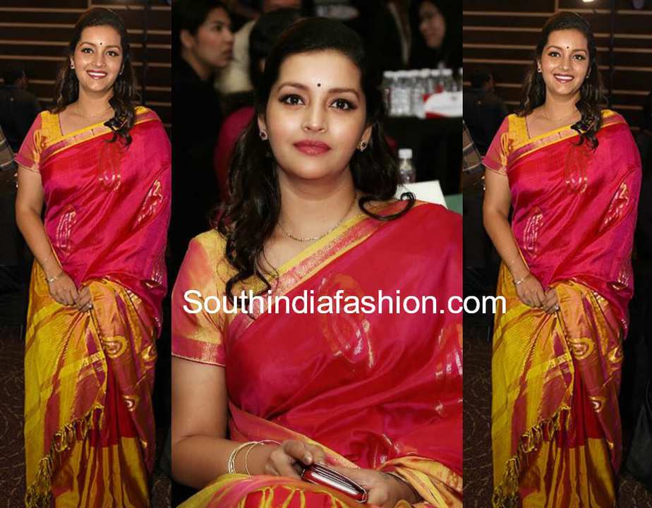 renu desai silk saree