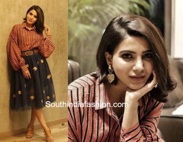 samantha prabhu short hair