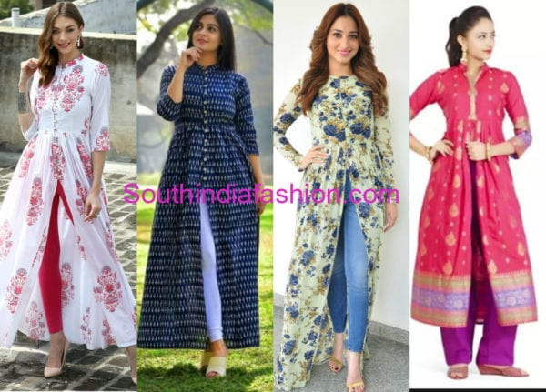 slit kurtis from sarees