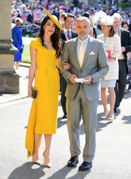 George Clooney and Amal Clooney at the royal wedding