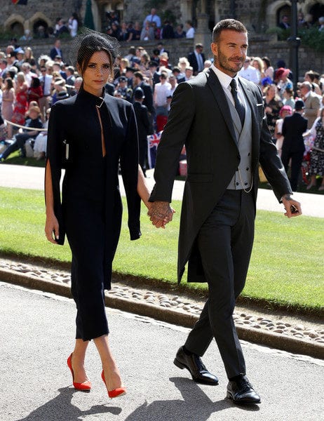 david beckham and victoria beckham at meghan markle wedding