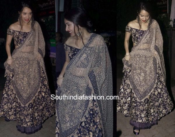 Shraddha-Kapoor-in-Payal-Singhal-at-her-friends-wedding-