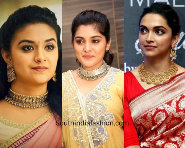 actresses wearing choker 