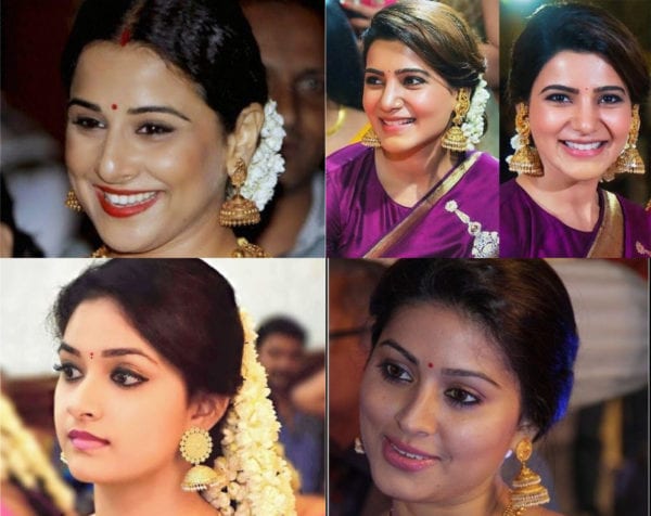 actresses wearing jhumka