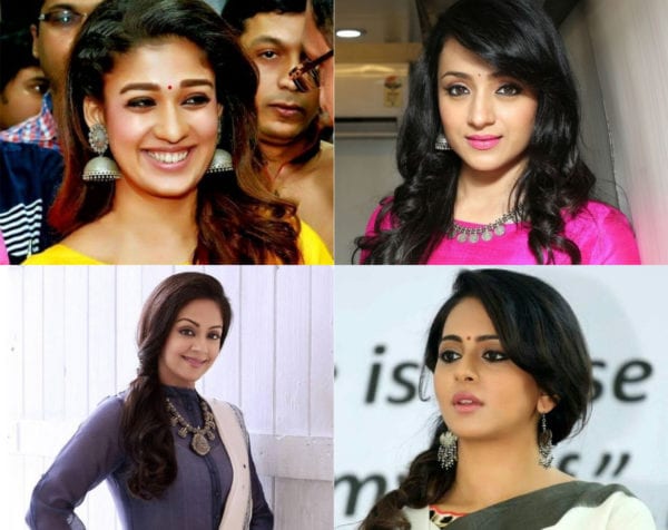 actresses wearing silver jewels