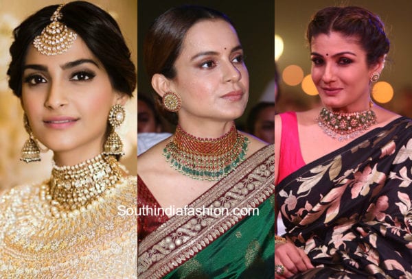 indian actresses in chokers