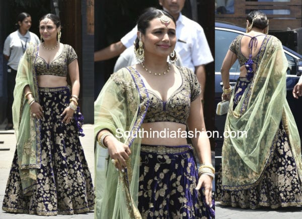 rani mukherjee in sabysachi lehenga at sonam kapoor wedding