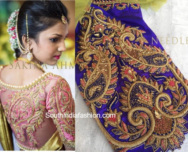 wedding saree blouse designs