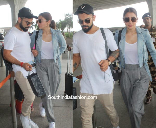 virat kohli anushka sharma at airport