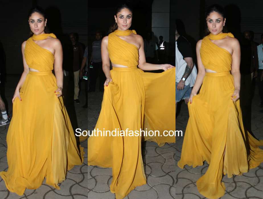 kareena kapoor yellow gown femina miss india event 2018