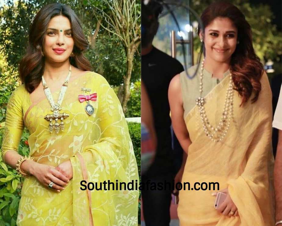 Jewellery with chiffon saree deals