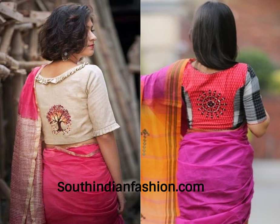 Trendy Saree Blouse Back Neck Designs Kurti Blouse | My XXX Hot Girl