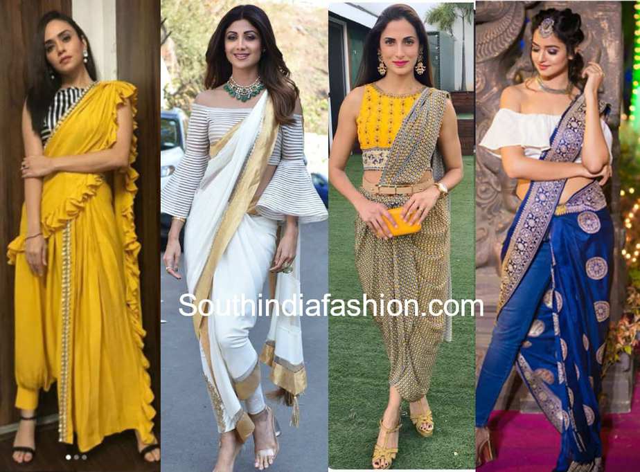 Modern clearance saree look