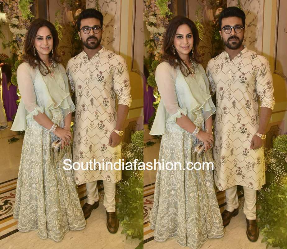 ram charan and upasana at shriya bhupal anindith sangeet