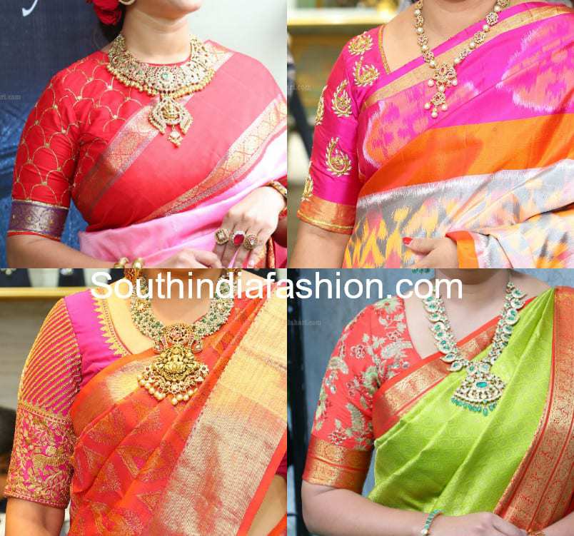 silk saree blouse designs