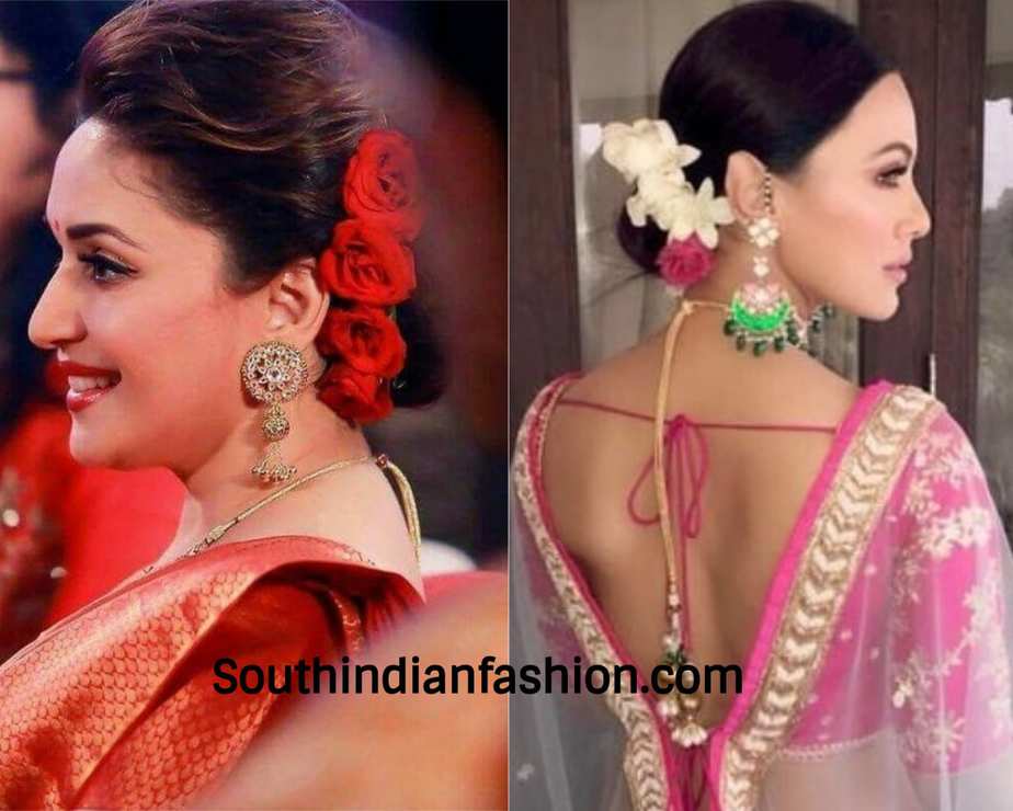 Amazing Ways To Wear Hair Buns With Traditional Sarees! Amazing Ways To Wear Hair Buns With Traditional Sarees!