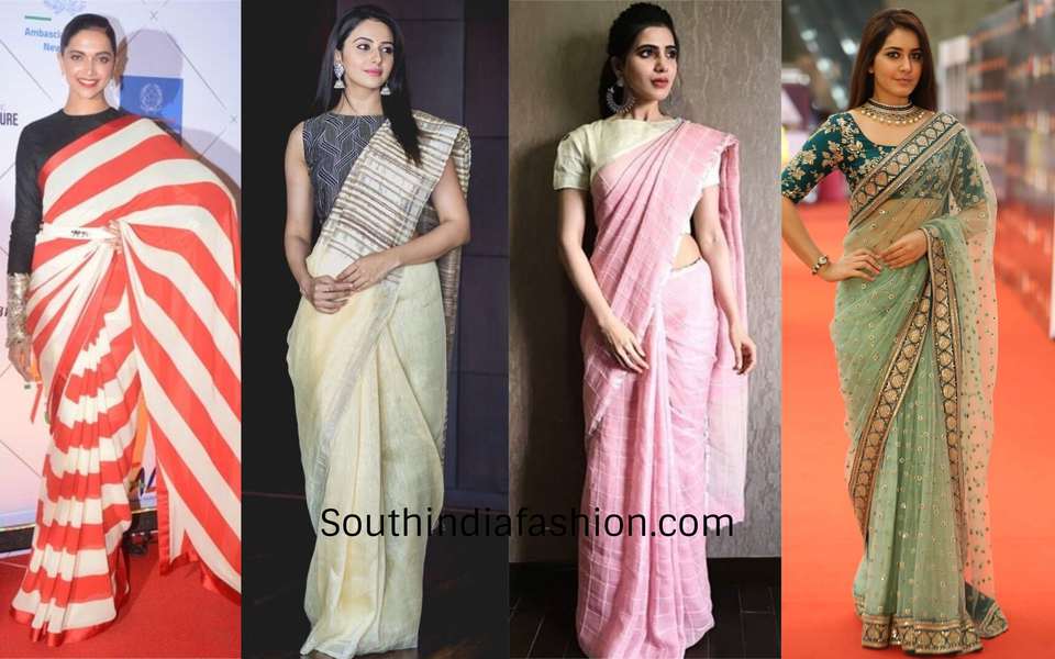 birthday party wear saree