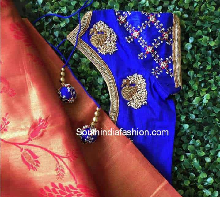 designer blouse for silk sarees 