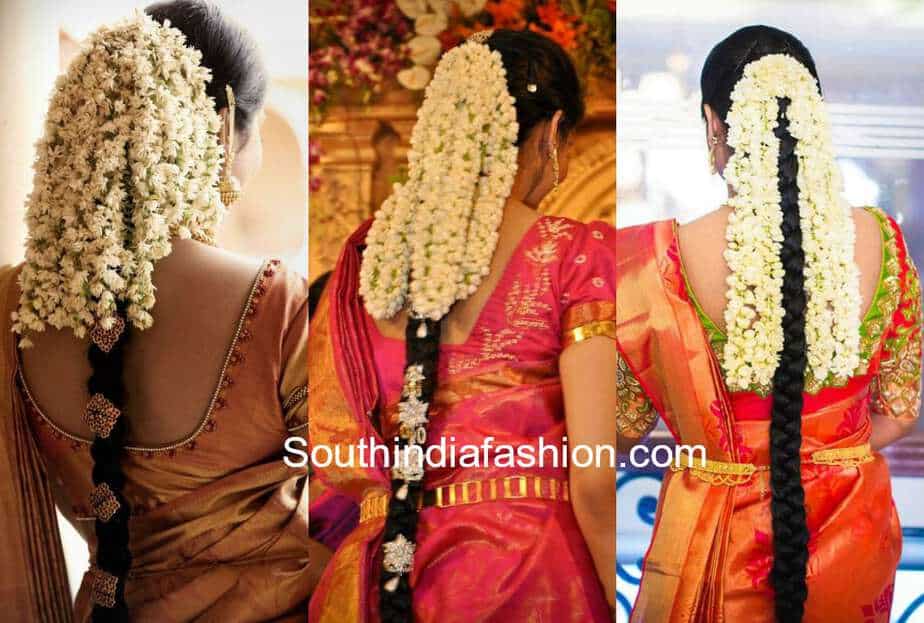 South Indian bridal hairstyles Look best on your Dday  Styl Inc