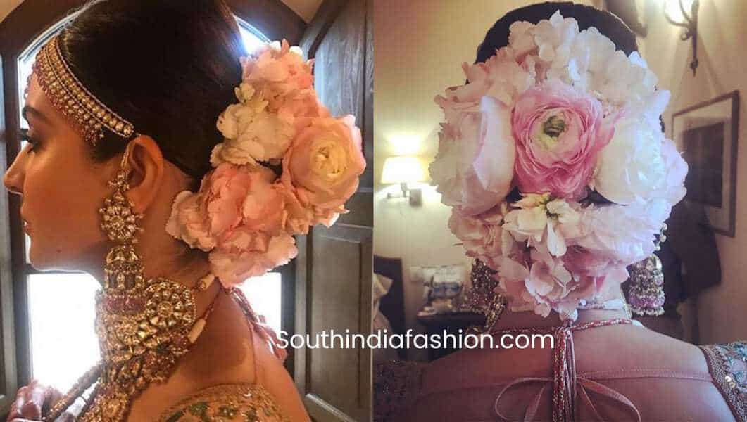 Indian Wedding Bun Hairstyle With Flowers and Gajra! Indian Wedding Bun Hairstyle With Flowers and Gajra!
