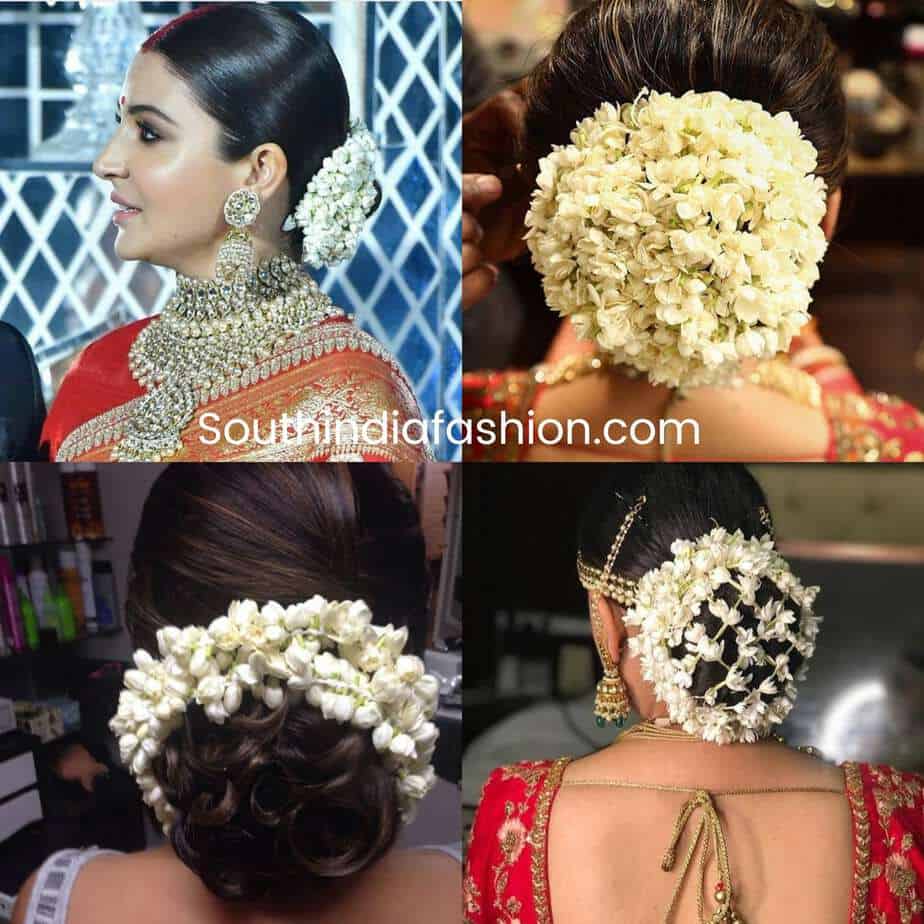 Indian Wedding Bun Hairstyle With Flowers and Gajra! Indian Wedding Bun Hairstyle With Flowers and Gajra!