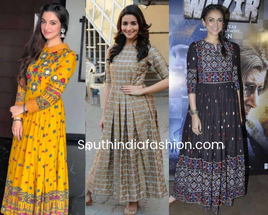 TRADITIONAL FESTIVAL LOOK INDIAN KURTI | Traditional outfits, Long gown,  Long sleeve dress