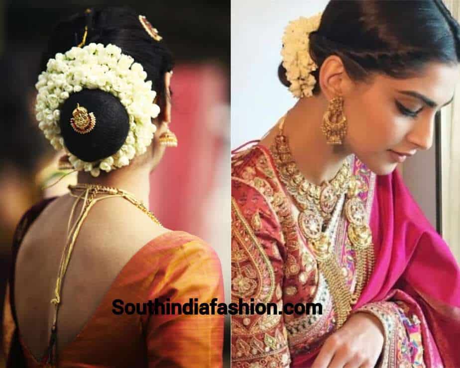 Indian Wedding Bun Hairstyle With Flowers and Gajra! Indian Wedding Bun Hairstyle With Flowers and Gajra!